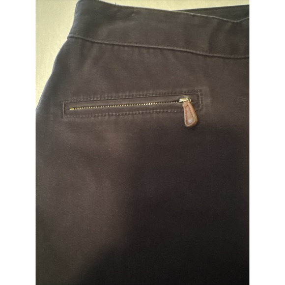 Talbots Signature Womens Pants Straight Leg Mid Rise Zipper Pockets Black Size 6 - Picture 3 of 7